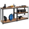 Black Heavy Duty 60-inch 5 Tier Adjustable Shelving Unit