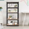 Black Heavy Duty 60-inch 5 Tier Adjustable Shelving Unit
