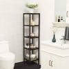 Bamboo Wood 4-Shelf Storage Unit