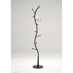 Black Metal Hall Tree Coat Rack