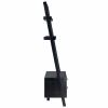 Modern Black 2 Drawer Shelf with Leaning Ladder