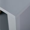 Gray 2 Tier Shelf Storage Cabinet