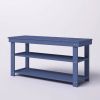 Wood 2-Shelf Shoe Rack Storage Bench