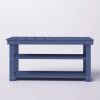 Wood 2-Shelf Shoe Rack Storage Bench
