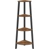 Narrow 3-Shelf Corner Shelving Unit