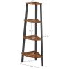 Narrow 3-Shelf Corner Shelving Unit
