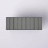 Grey Wood 2-Shelf Shoe Rack Storage Bench