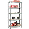 Gray Heavy Duty 60 inch Adjustable 5-Shelf Metal Storage Rack