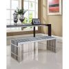 Mid-Century Modern Stainless Steel Accent Bench