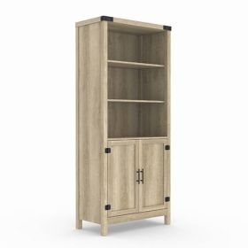 Farmhouse Storage Cabinet with 3 Adjustable Shelves