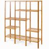 Eco-Friendly Bamboo 4-Shelf Storage Rack