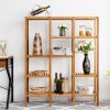 Eco-Friendly Bamboo 4-Shelf Storage Rack