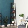 Modern 4-Shelf Corner Shelving Unit