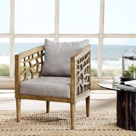 MId Century Style Crackle Accent Chair