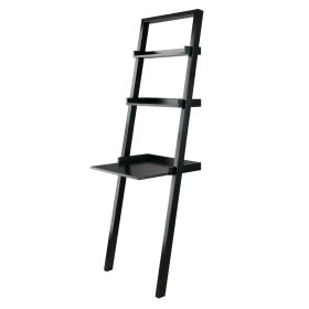 Bellamy Leaning Bookshelf/Desk; Black