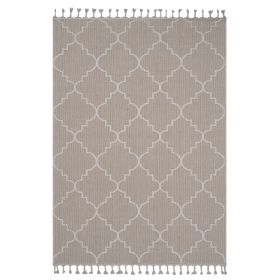 8X10 Ivory /Trellis Area Rug