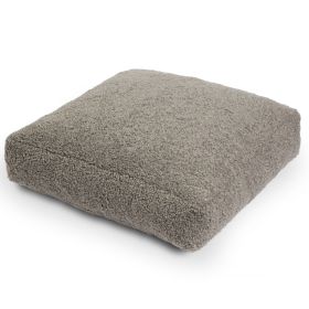 Jaxx Brio Large Floor Pillow /Shearling Faux Lamb, Smoke
