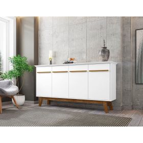 Manhattan Comfort Yonkers 62.99" Sideboard with Solid Wood Legs