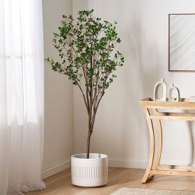 70.9 Inch Artificial Milan Leaf Bonsai Tree