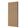Wood Slat Acoustic Panels, 23.6 x 47.2 inch, MDF Accent Wooden Wall Panels for Modern Interior Wall Decor