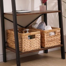 1-piece Hand Woven Rectangular Storage Basket