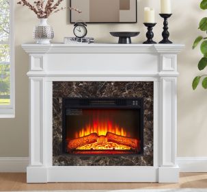 Electric Fireplace with Mantel with Remote Control Timer