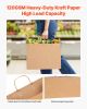 Kraft Paper Bags with Handles, 100Pcs 16 x 6 x 12 in, Large Paper Grocery Bags, Reusable & Recycled Take-Out Sacks, Plain Party Bag Bulk for Birthday