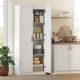 Farmhouse Pantry Cabinet (Option: White)