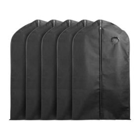 5Pcs 39in Garment Bags Hanging Suit Bags Covers Breathable With Full Zipper Transparent Window For Suit Dress Coat Storage Travel Use (Option: 5Pcs)