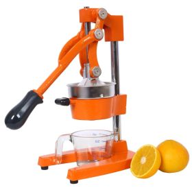 Cast Iron Citrus Juicer , Extra-Large Commercial Grade Manual Hand Press , Heavy Duty Countertop Squeezer For Fresh Orange Juice ,orange Color (Option: defaulttitle)