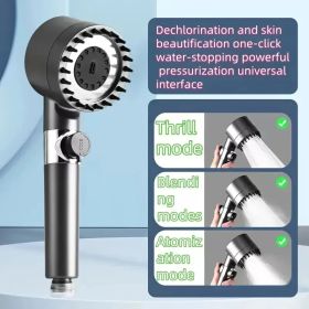 On Shower Drops Head Filtered Showerhead, Turbo Showerhead, Shower Head With Filter, Filtered Shower Head With Handheld, Turbo Showerhead With Vi (Option: 9pieceSet)