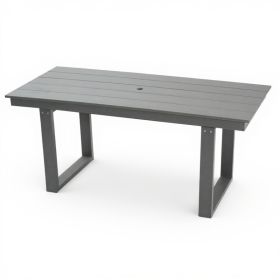 Outdoor Grey Dining Table &meeting Table (Option: Grey)