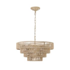 Bohemian Woven Chandelier -Unavailable Platform- Temu (Option: Wood)