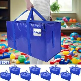 Oversized Mobile Bag With Reinforced Handle, Heavy-duty Storage Handbag, Used For Storing Clothes, Moving Supplies, Christmas Gifts, Sundries, Mo (Option: HeavyDutyStorageBag8PCS)
