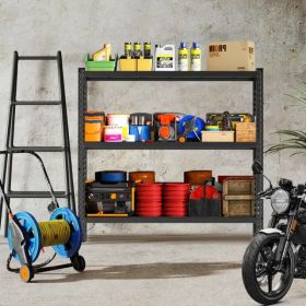 3-Tier Industrial Shelving Rack - 63in, Heavy Duty Steel Shelving Unit Adjustable, 67" W*19.7" D*63"H, Black, Requires Assembly (Option: defaulttitle)