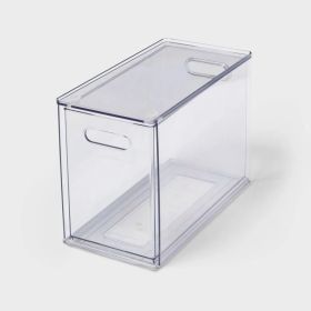 All-Purpose Full Depth Drawer Organizer, Clear Plastic Storage Tray (Option: Plastic)