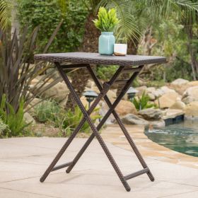 Rattan BAR TABLE (Option: Brown Multi)