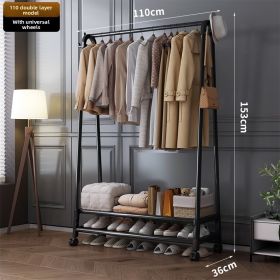 U-shaped Clothes Drying Pole---Only Self Pickup (Option: Black-Double layer)