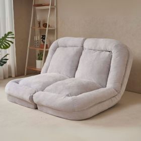 Convertible Fold-Out Double Sofa Bed (Option: White)