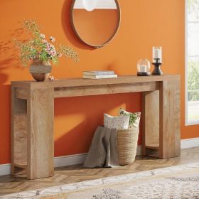 Console Table Wood Sofa Table Entryway Accent Table (Option: Light Oak Brow)