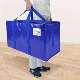 Large Mobile Bag With Zipper And Handle, Heavy-duty Storage Tote Bag Mobile Box, Saving Space, Shelf Baskets (Option: 1Pc)