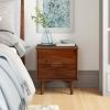 FarmHouse 2 Drawer Solid Wood Nightstand