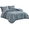 Ruffled Edge Microfiber Comforter Set