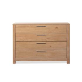 FarmHouse Rustic 4 Drawer Dresser (Color: Acacia)
