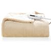 Heated Electric Sherpa Throw Blanket
