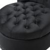 Tufted High Back Plush Velvet Upholstered Accent Low Profile Chair