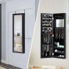 2-in-1 Wall or Door Mounted Jewelry Organizer Full Length Mirror