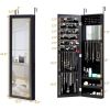 2-in-1 Wall or Door Mounted Jewelry Organizer Full Length Mirror
