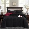 Traditional Microfiber Reversible 3 Piece Comforter Set