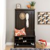 Entryway Hall Tree Shoe Cubbie Coat Rack